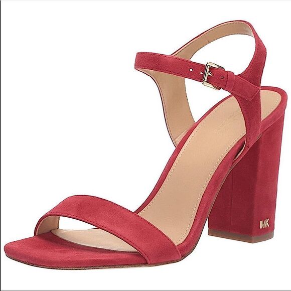 Michael Michael KORS Francine Block Heel Sandal Red - Picture 2 of 11